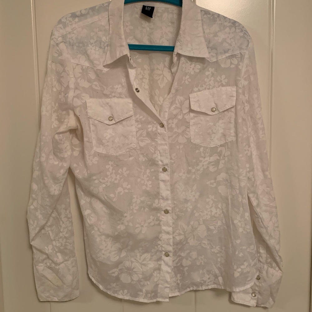Gap Floral Western Shirt
